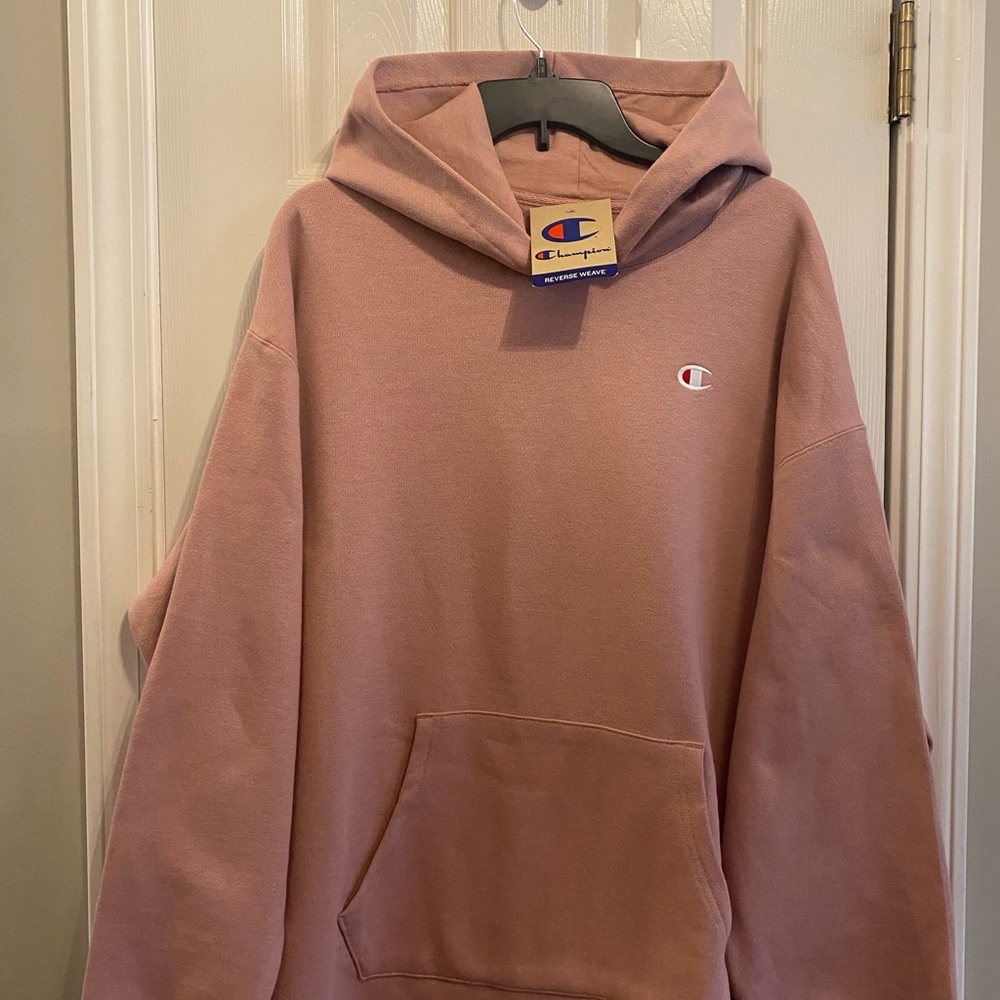 NWT Champion Reverse Weave 100% Cotton Dusty Rose 2X hoodie